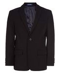 IZOD Boys' Bi-Stretch Blazer Jacket, Black, 8