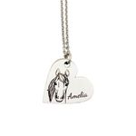 Personalised Horse Necklace, Horse Lover Gift