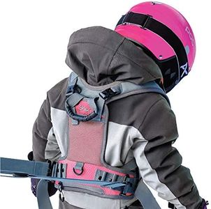 Sklon Ski and Snowboard Harness Trainer for Kids - Teach Your Child The Fundamentals of Skiing and Snowboarding - Premium Training Leash Equipment Prepares Them to Handle The Slopes (Pink Snowflake)
