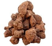 Premium 4KG Natural Volcanic Lava Rocks - 100% Pure Fire Pits & Gas Grills Stones Hand-Sorted (4-8CM)- Ideal for BBQ, Aquariums, and Plants