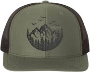 HORN GEAR Trucker Hat - Mountain Hat Edition (Loden/Black)