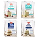 EasiYo Yogurt 8 Sachet Pack | EasiYo Wellbeing Mixed Pack | 2 x Greek Style Natural 2 x Low Fat Greek Style 2 x Natural 2 x Fat Free Natural | Each Sachet Makes 1kg of Yogurt