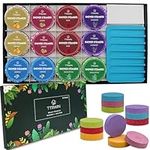 12PCS Shower Steamers Aromatherapy Shower Tablets,Natural Essential Oils, Shower Bomb Set, for Self Care & SPA Relaxation Shower Tablets Gift Sets for Women and Men with a soap Dish