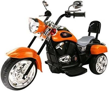 Trike Motorcycle Powered Ride on Motorcycle for Kids, 3 Years Old Above -Orange