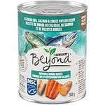 Beyond Natural Wet Dog Food, Alaskan Cod, Salmon & Sweet Potato Ground Entree - 368 g Can (12 Pack)