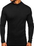 Mens Mock Turtleneck T-Shirt Long S