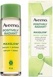 Aveeno Positively Radiant MaxGlow Serum and Primer - Dry Skin, Acne, Oily Skin, Sensitive Skin - Kiwi, Soy - 45mL