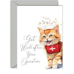 Get Well Soon Cards for Women - Cute Dog - Get Well Cards for Men After Operation, Speedy Recovery Card, A5 Greeting Cards for Brother Sister Mum Dad Colleague Best Friend