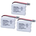 BAOBIAN BT-446 BT446 BT-1005 Replacement Battery Compatible with Uniden Cordless Phone BBTY0503001 BT-1004 GE-TL26402 BT-504 CPH-488B Handset Phone Rechargeable 3.6V 800mAh (3 Pack)