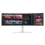 LG UltraWide Monitor Curved 49WQ95C, 49 Inch, DQHD (5120x1440 px), 144Hz, Nano IPS Display, VESA Display HDR 400, Nvidia G-sync Compatible, AMD FreeSync, USB Type-C, Stereo Speakers, Ergonomic Design