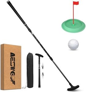 Adjustable Golf Putter Set, mini Golf Set with Golf Ball, Putting Cup and Storage Bag - Portable & Easy to Store, Ideal for Adults, Youth & Beginners, Perfect for Mini Golf Courses