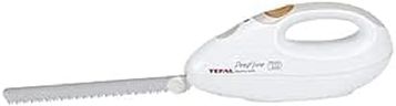 Tefal Couteau De Cuisine Ã‰lectrique, Puissance 100 W, Jeu De Couteau En Acier Inoxydable, Bouton D'extraction Des Lames, Témoin Lumineux De Mise Sous Tension, Prepâ€™Line Blanc 852331