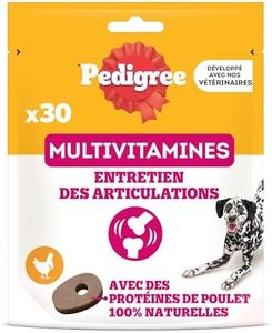 Pedigree Multivitamines Entretien des articulations Compléments Alimentaires pour Chiens - 30 Friandises, Sachet de 6x180g, Récompenses Qui aident au Maintien d'articulations Fortes, Facile à Manger