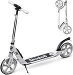 Skidee Scooter for Adults and Teens – Adjustable Height, Kids Scooter, Folding Scooter, Large Sturdy Wheels for Smooth Ride, Lightweight, Durable, Anti-Shock Suspension, Outdoor Toys, up to 220 lbs