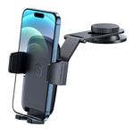 SYNCWIRE Car Phone Mount for Universal Dashboard & Tesla Screen, [Super Stable] Car Phone Holder, Foldable Aluminum Alloy Arm, Car Automobile Cradles for iPhone 16 Pro Max 15 14 13 12& All Phones