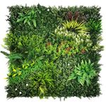 Artificial Plant Flower Living Wall Panels Realistic- Indoor/Outdoor - 1m x 1m - Home, Garden, Office, Cafe, Shop, Salon, Wedding (Lush Lonsdale)