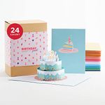 Lovepop Paperpop Birthday Box Set (Assorted 24-Pack), Pop Up Cards, Birthday Cards for Her