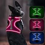 Dlitk Light Up Dog Harness, LED Dog