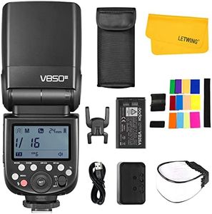 Godox V850III Flash Camera Flash, 76Ws GN60 2.4G 1/8000 HSS Speedlight, 2600mAh Li-ion Battery, Recycle in 1.5s, 450 Full Power Flashes Compatible for Canon Nikon Sony Fuji Panasonic Olympus Cameras