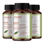 Jiva Neem Ayurvedic Tablets 500mg | Natural Blood Purifier | Skin Wellness | Controls Acne and Pimples | Veg Tablets | 100% Pure & Natural - 120 Tablet (Pack of 3)