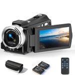 Ordro V12 Camcorder Video Camera Digital YouTube Vlogging Camera Cam Corder, Full HD 1080P 30FPS 3.0 Inch 270 Degree Rotation LCD 16X Digital Zoom Camcorder Recorder