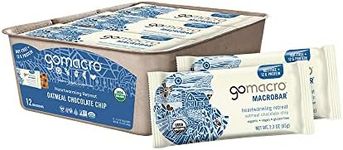 GoMacro MacroBar Organic Vegan Protein Bars - Oatmeal Chocolate Chip (2.3 Ounce Bars, 12 Count)