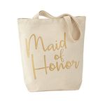 Mud Pie Canvas Bridal Party Tote Bag, Maid