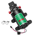 LONGRUN 12V Water Pump, Diaphragm Pump High-Pressure Self Priming Water Pump with Adjustable Pressure Switch, 3L/Min 65 PSI Water Pressure Sprayer Pump for Caravan Camper Boat Shower Lawn Garden