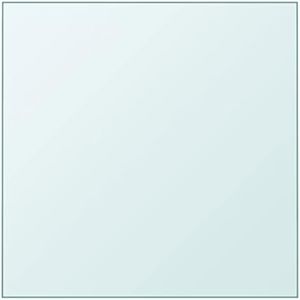 homiuse Superficie de Mesa Vidrio Templado Transparente 50x50 cm Tablero para Escritorio Es Ideal para Mesas De Comedor Mesas De Centro Mesas De Jardín Alta Dureza Seguro Y Duradero