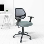 CELLBELL® C103 Medium-Back Mesh Office Chair Fabric [Grey]