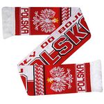 Poland (POLSKA Football Fans World Cup & EUROS Scarf (100% Acrylic)