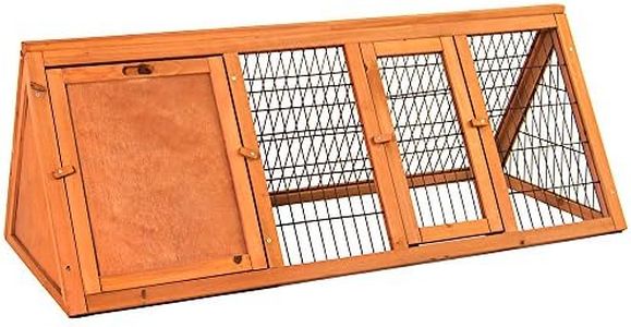 Home Discount en Bois pour Animal Domestique Clapier Triangle, Bunny Cage pour Cochon d'Inde Animal House boîtier extérieur Run, Grande