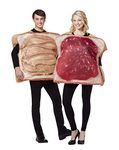 Spirit Halloween Adult Peanut Butter and Jelly Couples Costume | Funny Halloween Costume | Easy Costume | One Piece Outfit