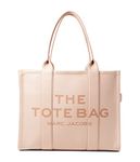 Marc Jacobs Women's The Leather Large Tote Bag, Rose, One Size, The Large Tote