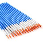 30 Pcs Round Paint Brushes, Small Brush Bulk for Miniature Detail Painting