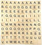 Ezonedeal Scrabble Letters for Crafts - Wood Scrabble Tiles I DIY Wooden Letters Crafts Alphabet Coasters and Crossword Game for Children Kids Student - Letter Board Games,Wall Art (100 Pcs)