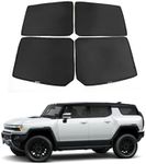 4Pcs Roof Sunshade for Hummer EV Glass Visor Sunroof Ice Crystal Sun Shield Foldable Heat Insulation Film UV Blocking Privacy Protection Glare Shield for Hummer EV SUV 2022+