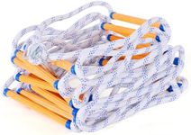 Emergency Fire Escape Ladder, 9.8FT Rope Ladder, Flame Resistant Safety Extension Ladder with 2 Hooks, Fast to Deploy Sturdy and Strong Portable and Reusable 2 Story,Weight Capacity up to 2000 Pounds