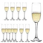 YARYOUNG Champagne Flute Glasses Se