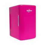 Koolatron Retro Mini Fridge For Bedrooms 6L Small Fridge 8 Can Table Top Fridge 12v Portable Cooler Warmer Refrigerator Quiet Mini Fridges For Skincare Food Drinks Kids Home Car & Travel Pink