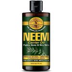 Sheer Veda Neem oil For Hair, Multi Purpose oil for Hair growth, Massages, Cold pressed (Neem Oil, 100ML)