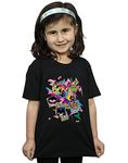 DC Comics Girls Teen Titans Go 80s Icons T-Shirt Black 5-6 Years