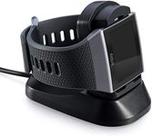 for Fitbit Ionic Charger Charging Stand, Charging Dock Station Cradle Holder Accessory with 1m USB Cable