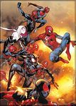 Ata-Boy Spider Verse Marvel Comics 2.5 X 3.5 Inch Magnet for Lockers and Refrigerators