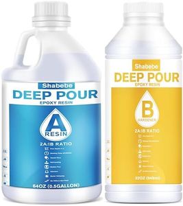 Deep Pour Epoxy Resin 0.75 Gallon, 2 to 4 Inch Depth Clear Epoxy Resin Kit, Bubble Free, Low Odor 2:1 Casting Resin for Table Top, Countertop, River Table, Wood Filler, Bar Top