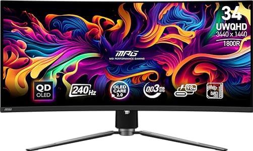 MSI MPG 341CQPX QD-OLED 34-Inch Curved Gaming Monitor