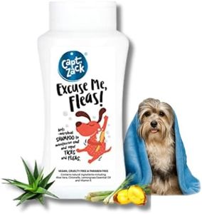 Captain Zack Dog Shampoo for All Breeds | Excuse Me, Fleas! 200ml | pH Balanced | Protects Against Ticks, Fleas & Lice | Natural Moisturizing Shampoo | Maintains Overall Skin Health