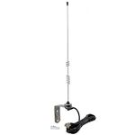 TWAYRDIO NMO Antenna Dual Band VHF UHF 2M/70CM Amateur Radio Antenna L-Bracket Mount w/ 13ft RG58 Coax Cable NMO to PL259 Connection for Motorola Kenwood Vertex HYT Mobile Transceivers