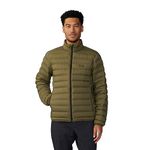 Mountain Hardwear Men's Deloro Down Jacket Down Coat, Combat Green, XL