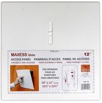 MAXESS Slide 12” Plastic Access Panel with External Handle Fits openings from 10” x 11” to 12-1/2” x 12-1/2” Panel size: 14” x 14”